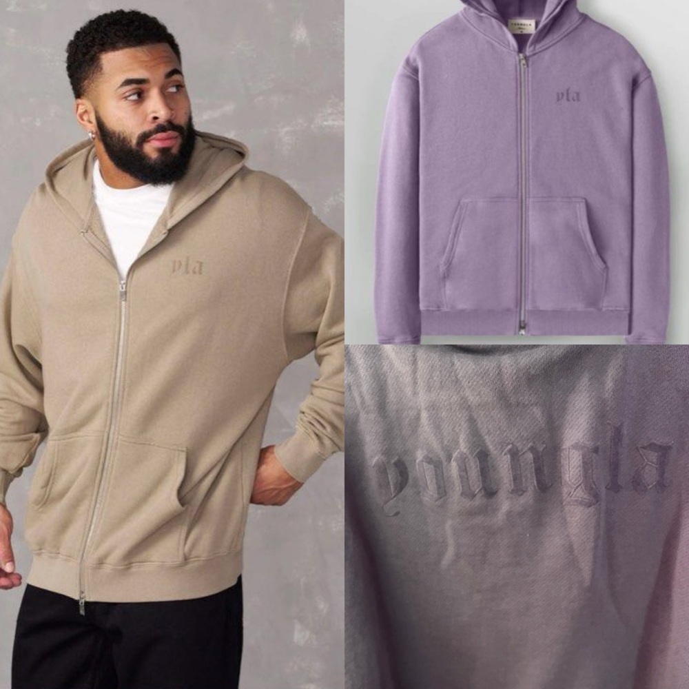 YoungLA Unisex Monarch zip up hoodies 2.0